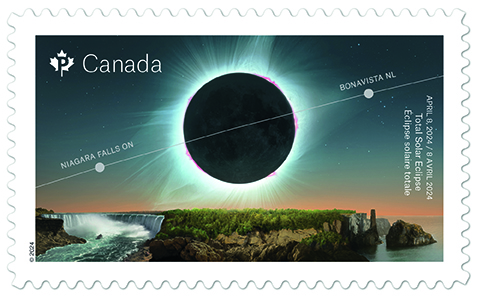 Canada Post celebrates the total solar eclipse with new stamp release