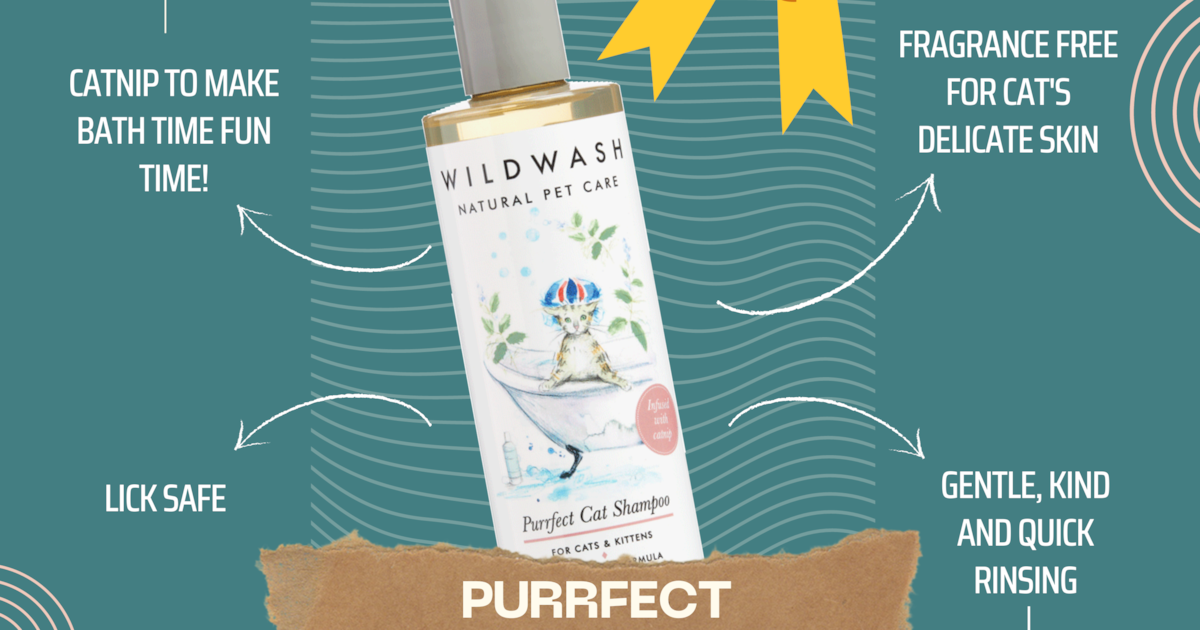 WildWash launches new Natural Cat Shampoo Pet Product Marketing