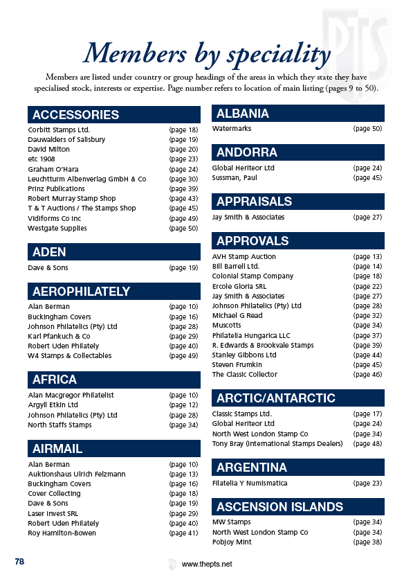 NEW stamp dealer directory is out now and FREE with Stamp & Coin Mart