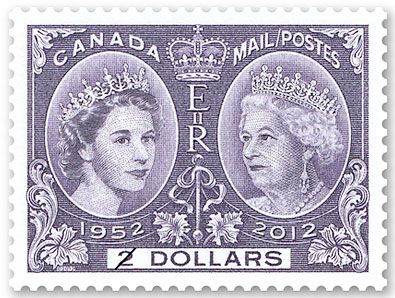 New engraved Diamond Jubilee stamp from Canada Post All About Stamps