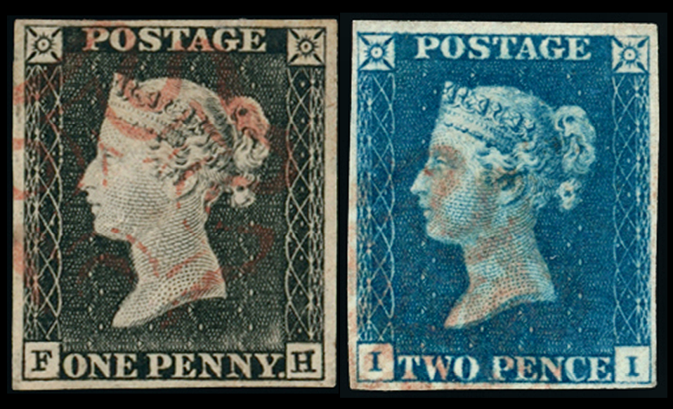 GB Victorian stamps 6 May 1840 1d and 2d definitives All About Stamps