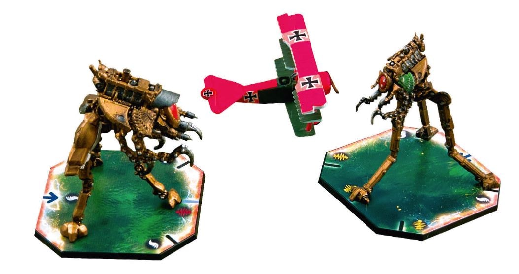 Wings of Glory Tripods & Triplanes Tabletop Gaming