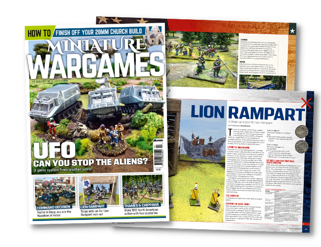 Inside issue 471 of Miniature Wargames Tabletop Gaming