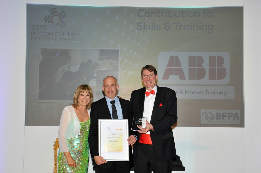 ABB drives motors energy usage award training skills