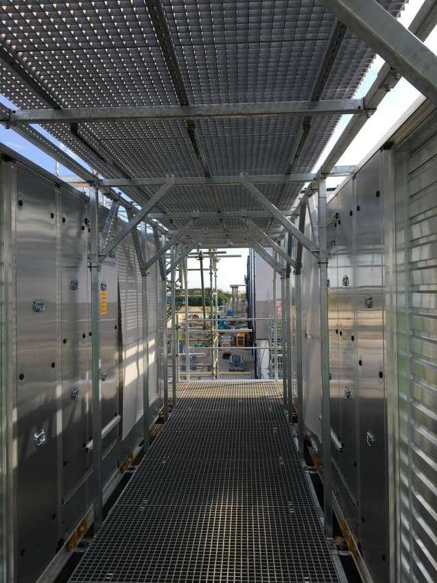 big foot systems support ductwork walkway