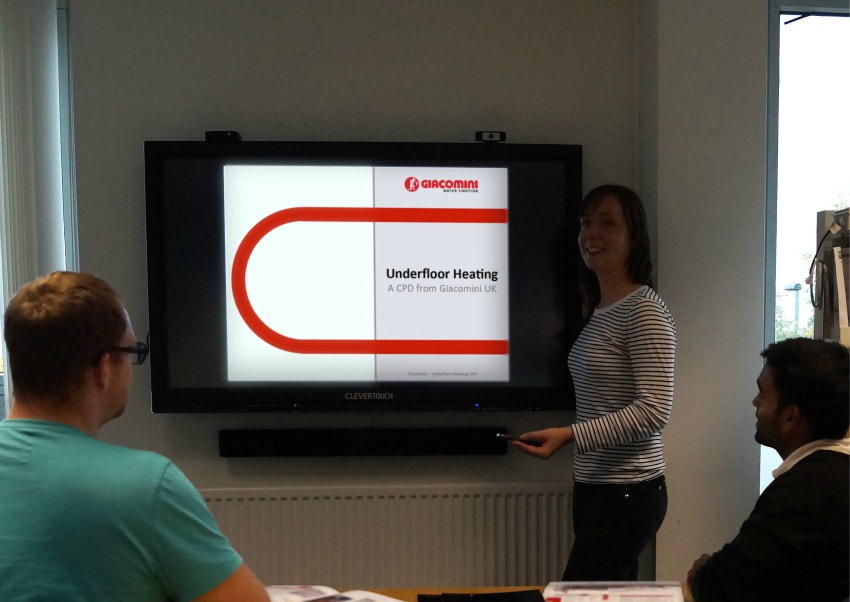 underfloor heating cpd giacomini training RIBA approved