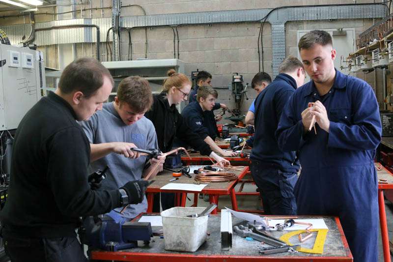 glasgow college training air conditioning engineering student