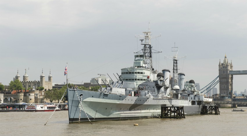 fujitsu vrf heat pump air conditioning system HMS Belfast