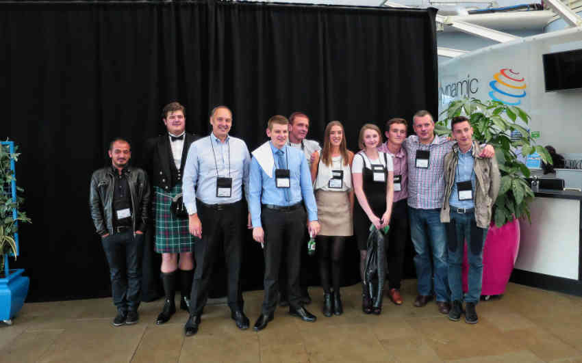 Young Engineers with IOR President, Steve Gill (third from left)