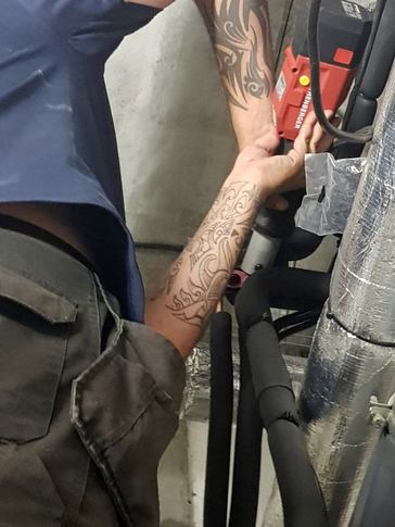 press fit air conditioning joint flame free