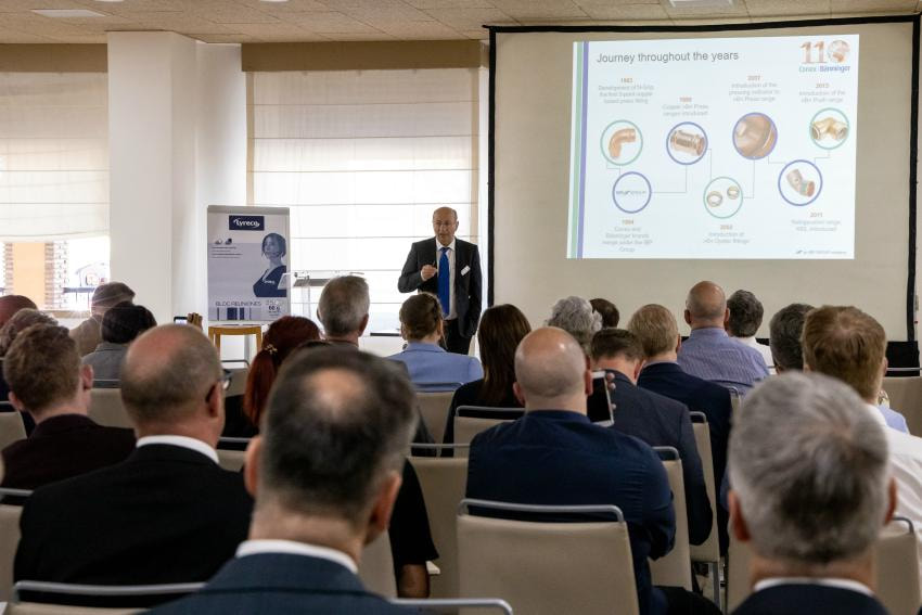 hvac air conditioning refrigeration press fit pipework jointing system Cordoba spain IBP Group conex Banninger 