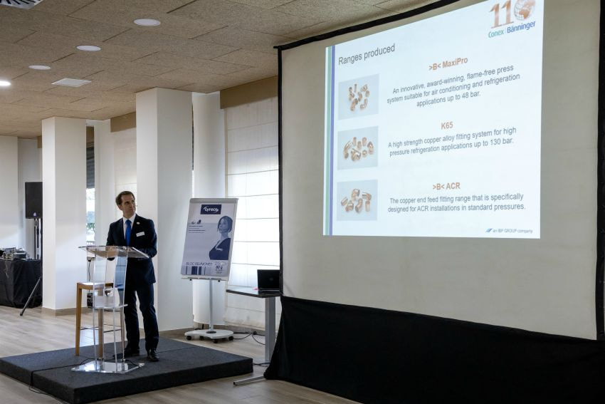 hvac air conditioning refrigeration press fit pipework jointing system Cordoba spain IBP Group conex Banninger 