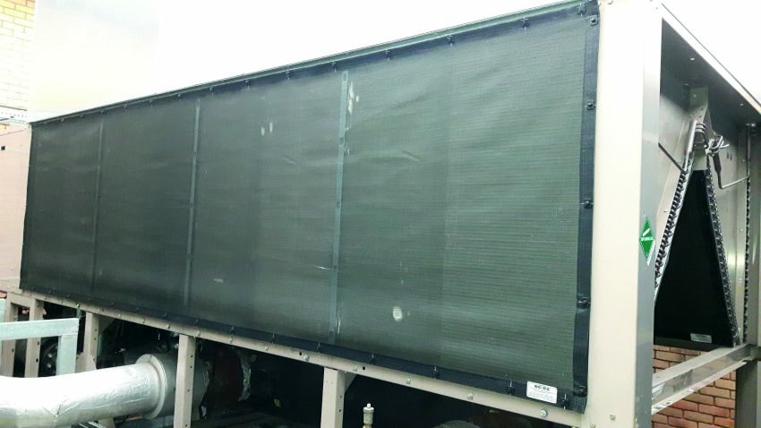 HVAC maintenance air intake screen