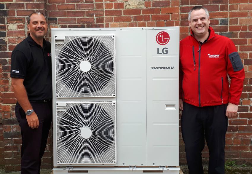 lg air to water heat pump renewables green energy R32 monobloc splits