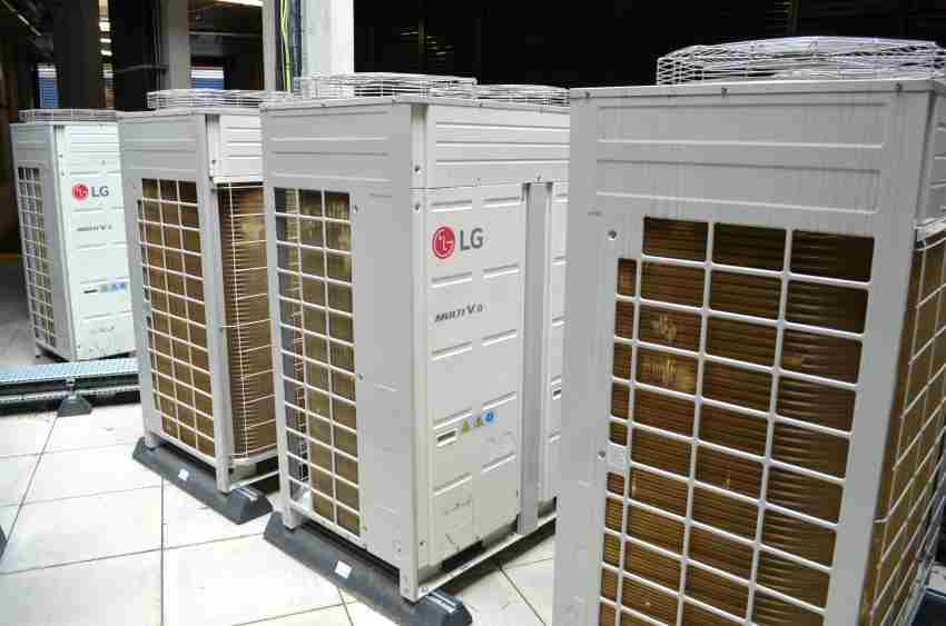 vrf air conditioning heating recover plant room 