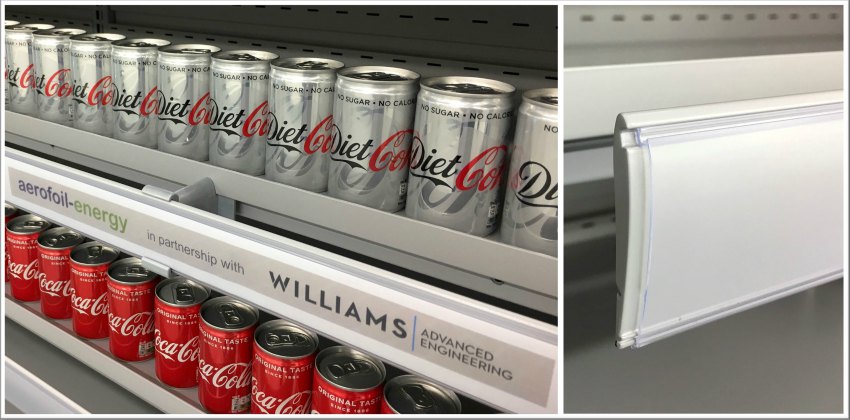 refrigeration cabinet tesco supermarket shelf edge technology energy saving