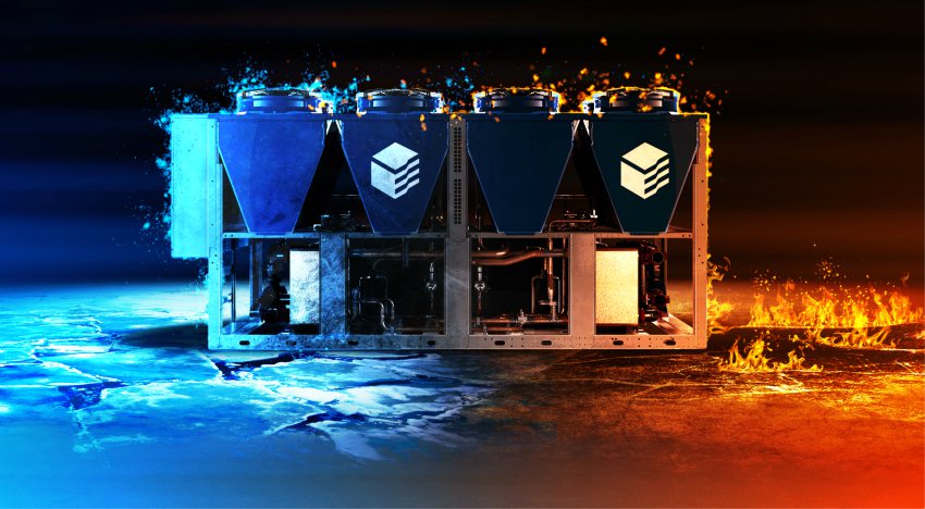 chiller heat recovery heat pump heating cooling SwegonOmicrom