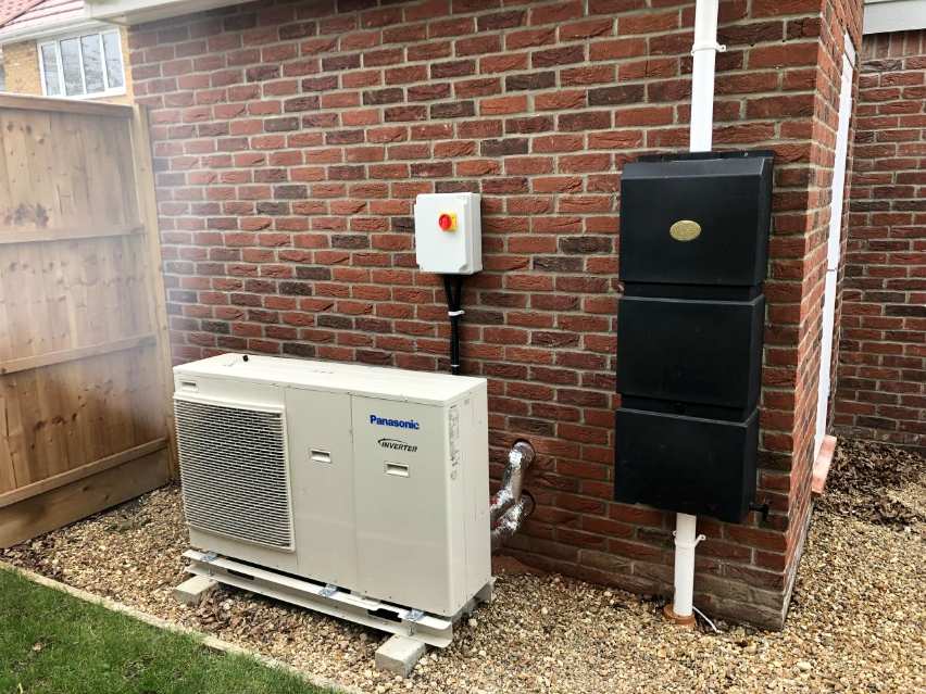 air source heat pump air to water renewables energy efficient low carbon sustainable Panasonic