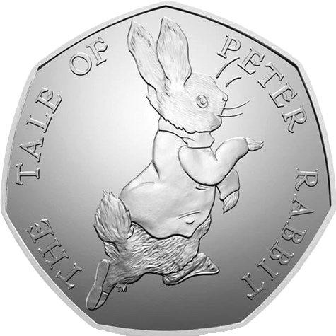 Peter Rabbit 50p 2017