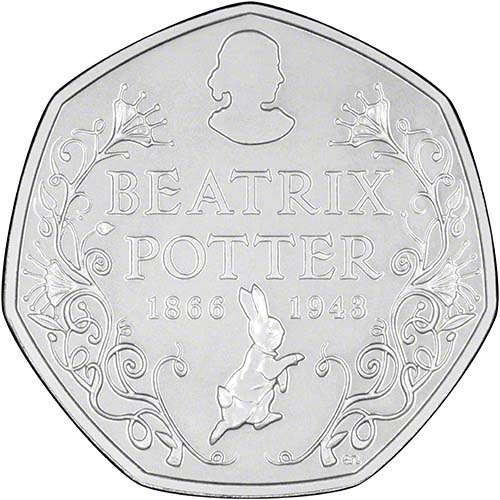 beatrix potter 50p coin