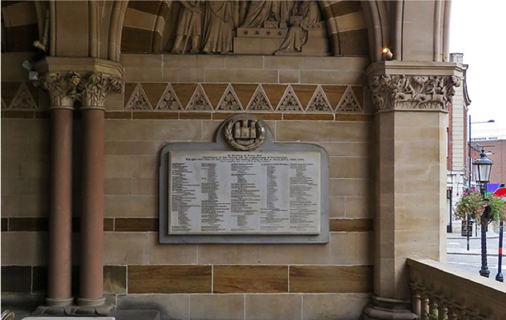 Wartime memorial Northampton Guildhall