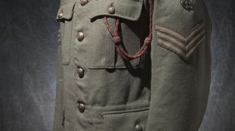 Walter Ratcliffe’s tunic, with his badges, donated by his granddaughter.