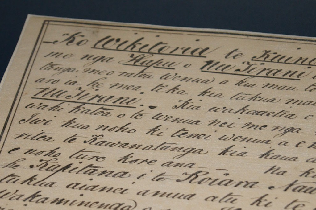 Often referred to as the Maori Magna Carta, the Treaty of Waitangi tried to clarify land rights in New Zealand in 1840. © Helen Tovey.