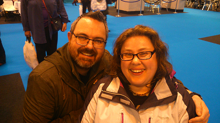 Gareth and Elaine who are hoping to use the DNA test they won to prove a link to an Australian Prime Minister.