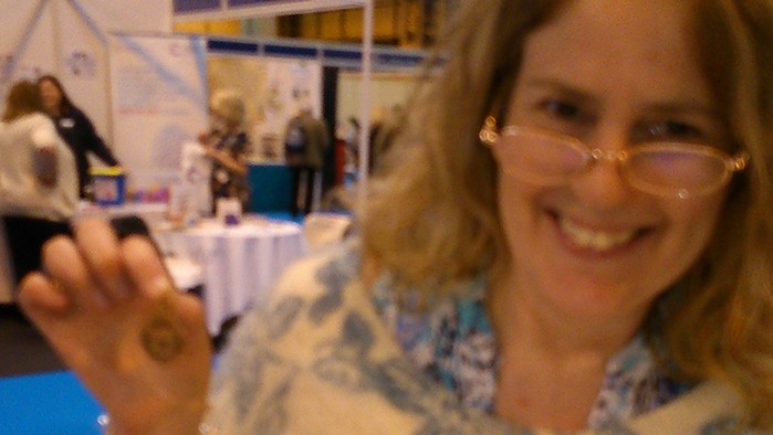 At the end of WW1 many local communities clubbed together to buy thank you gifts for their returning servicemen. Here Sarah Lee shows a valuable solid gold example, presented by Barrow in Furness.