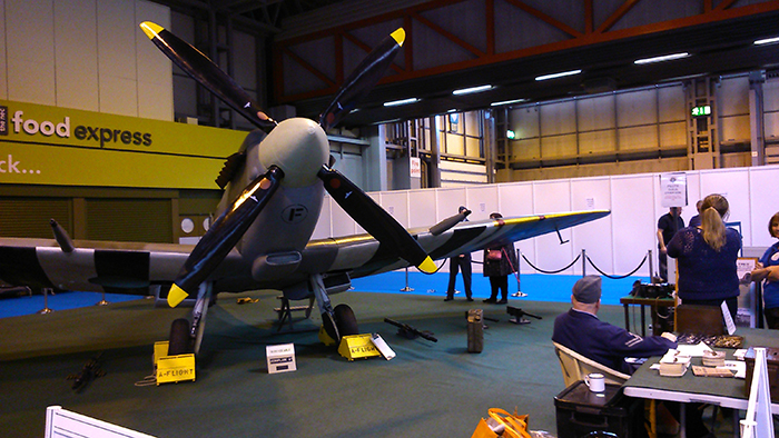 The spitfire at the show.