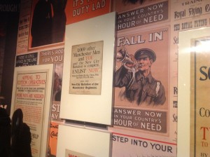 A reminder of the vast propaganda campaign in the North-West to attract volunteer soldiers in the early days of the War.