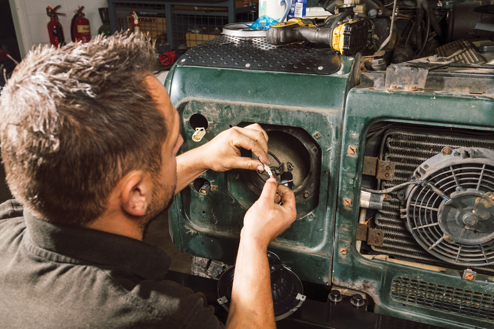 Defender headlamp LED upgrade Land Rover Monthly