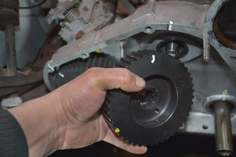 Repair a damaged Timing Belt Housing Land Rover Monthly