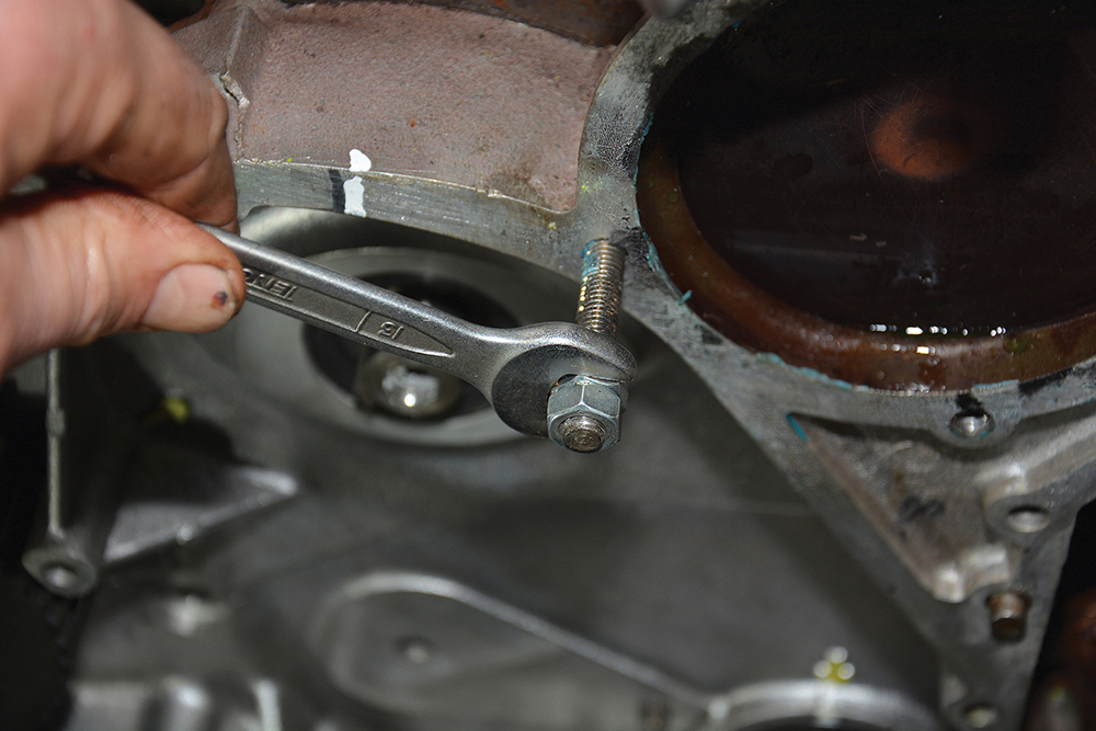 Repair a damaged Timing Belt Housing Land Rover Monthly