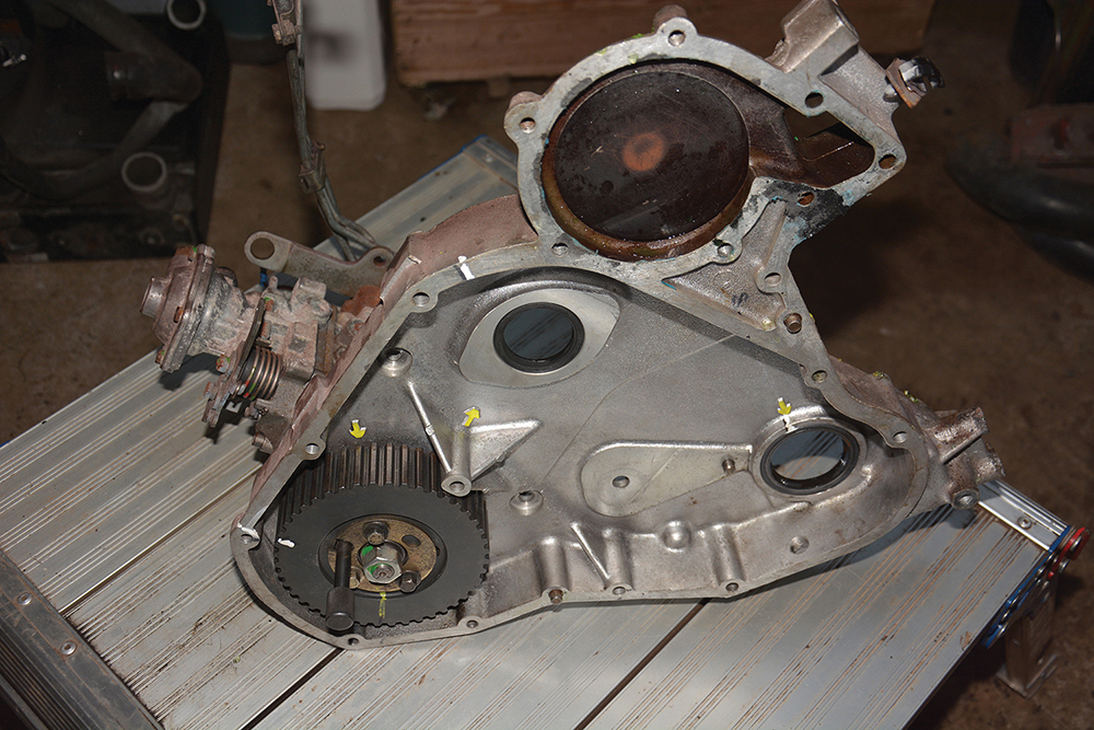 Repair a damaged Timing Belt Housing Land Rover Monthly