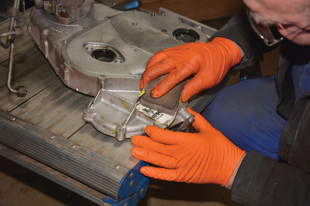 Repair a damaged Timing Belt Housing Land Rover Monthly