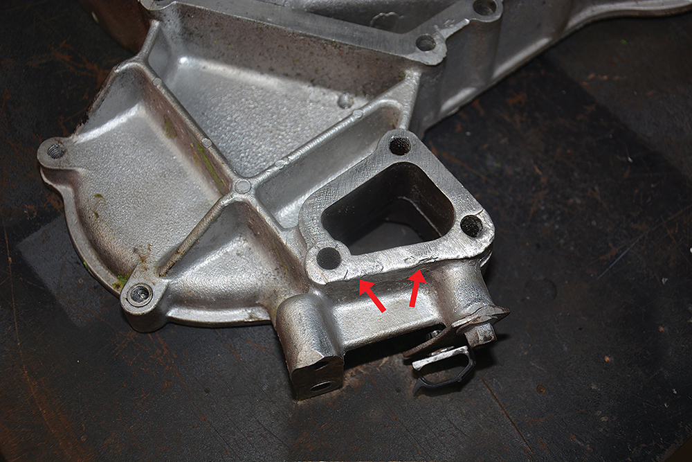 Repair a damaged Timing Belt Housing Land Rover Monthly