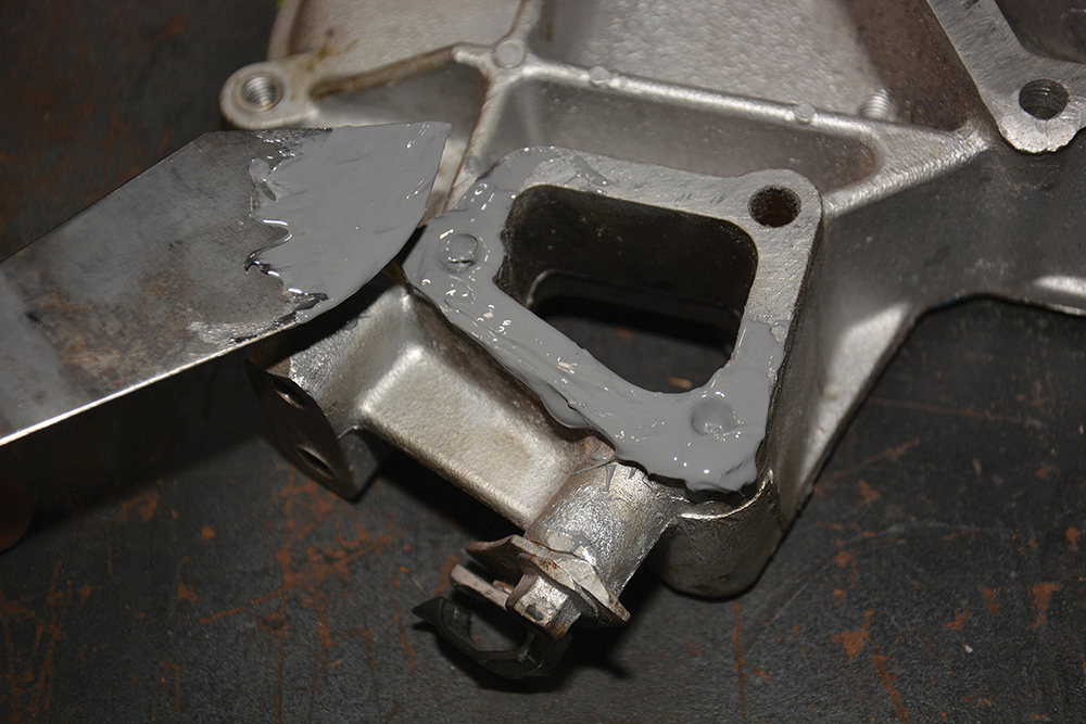 Repair a damaged Timing Belt Housing Land Rover Monthly