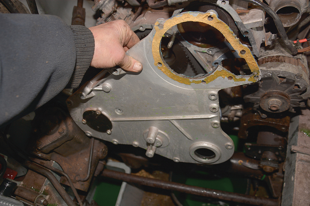 Repair a damaged Timing Belt Housing Land Rover Monthly