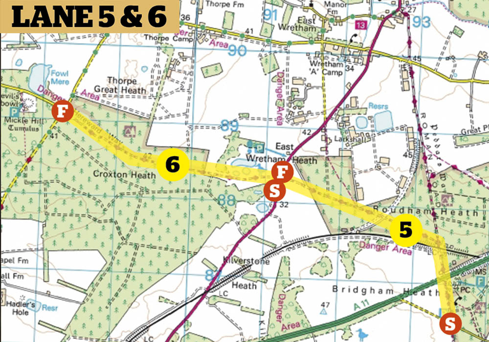 Trees a crowd Greenlaning in Thetford Land Rover Monthly