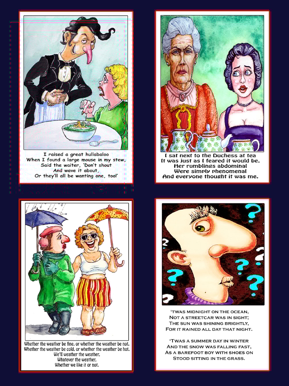 A Page Of Anonymous Poem Pictures By Lewis Cooper