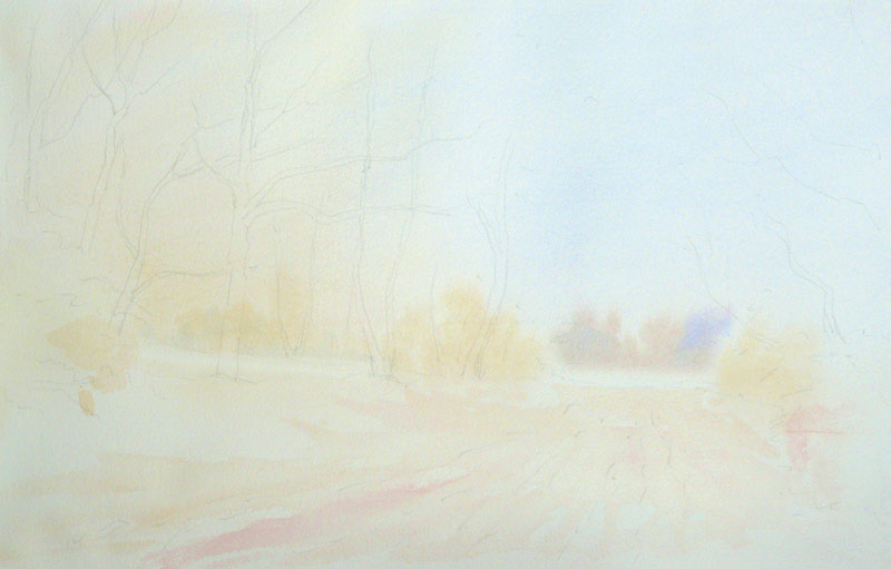 How to paint white on white in watercolour