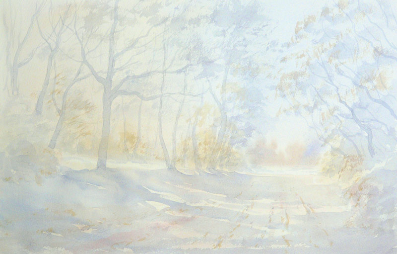 How to paint white on white in watercolour