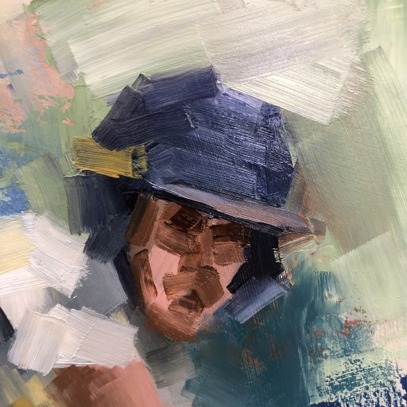 Painting sports figures in motion how to paint cricketers in action