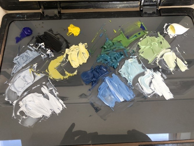 Painting sports figures in motion how to paint cricketers in action