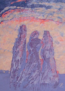 Whispering Knights in Batik