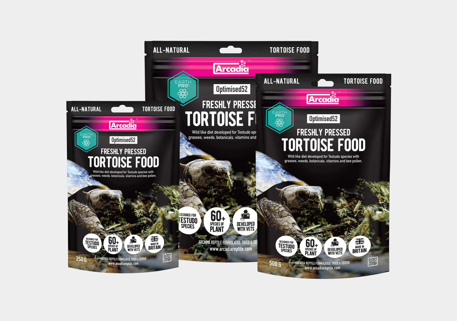 Arcadia Reptile release a brand new allnatural food for Tortoises