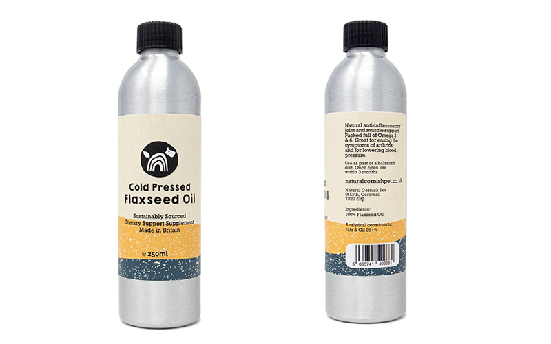 Natural Cornish Pet adds Flaxseed Oil to natural conditioning range