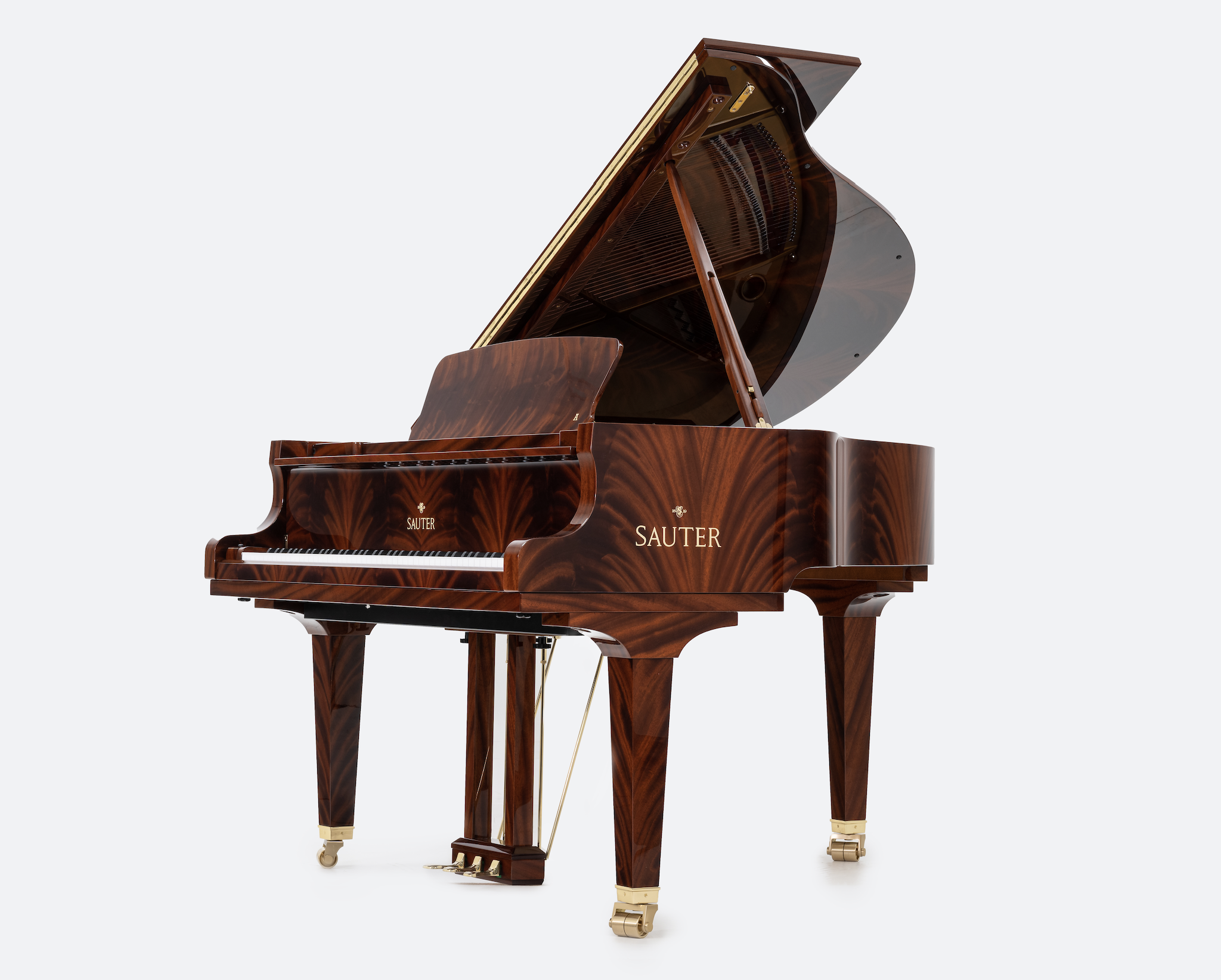 The Alpha 160 grand piano in Mahogany