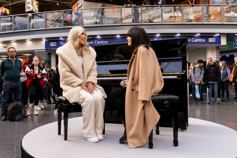 The Piano Season 2 Claudia Winkleman with a contestant